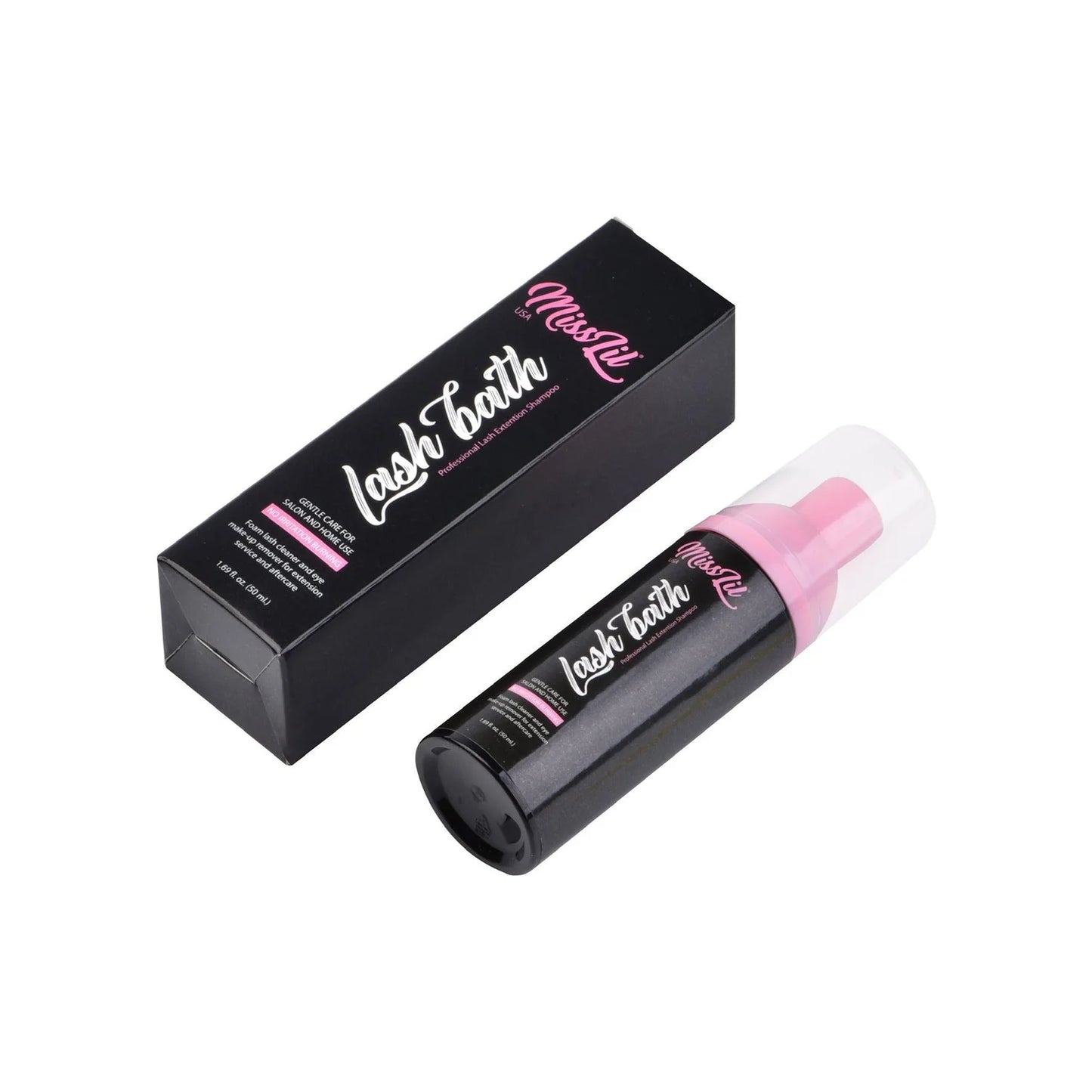 Foam lash cleaner and eye make-up remover