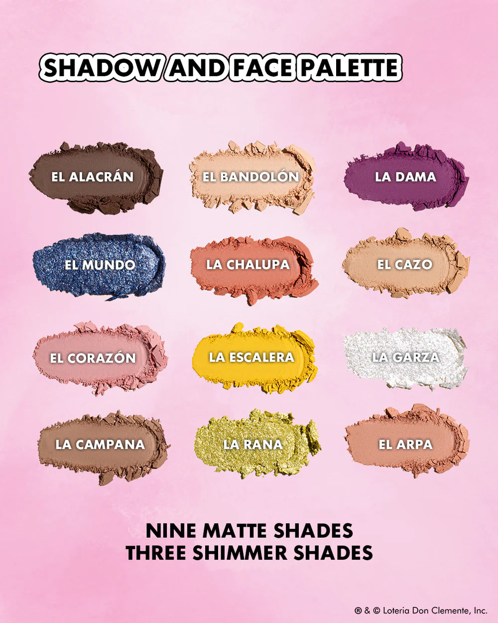 LOTERÍA DON CLEMENTE®️ SHADOW & FACE PALETTE