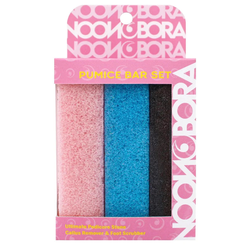 NOONBORA 3pc Pumice Bar Pedicure Stone Callus Remover & Foot Scrubber