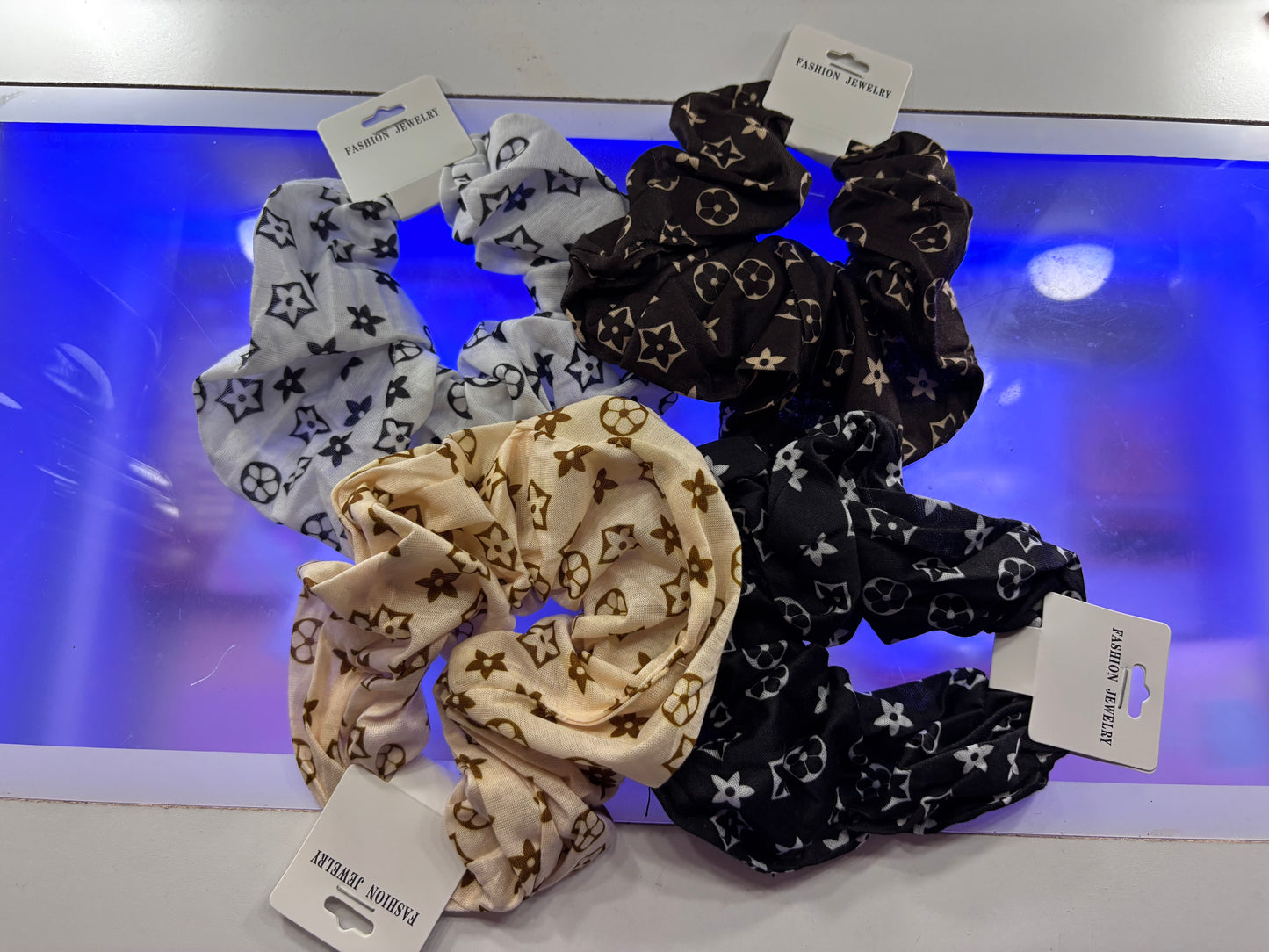 Desinger-inspired scrunchies