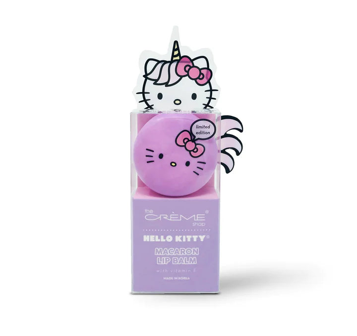 Crème Hello Kitty Unicorn Macaron Lip Balm - Rainbow Sherbet