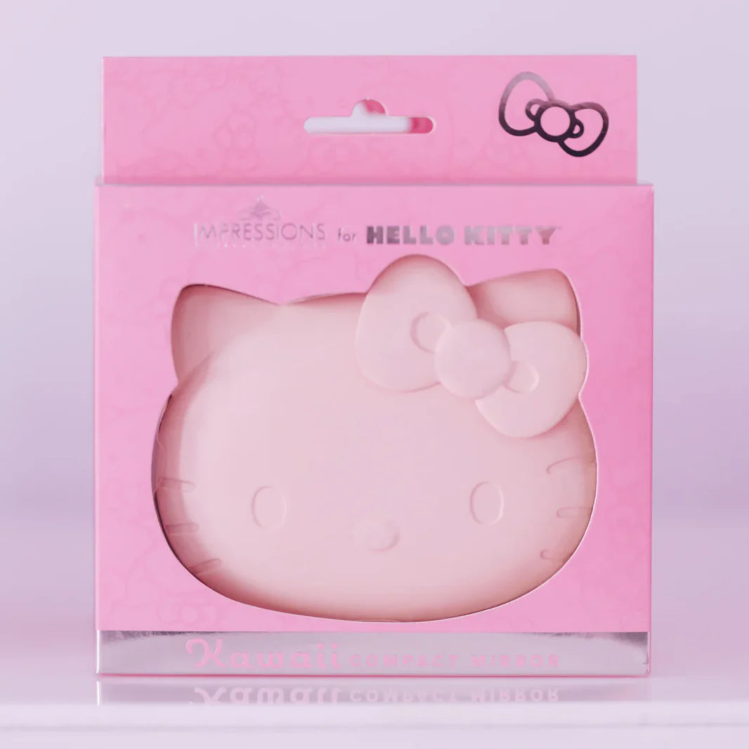 Impressions Hello Kitty Matte Pink Kawaii Compact Mirror