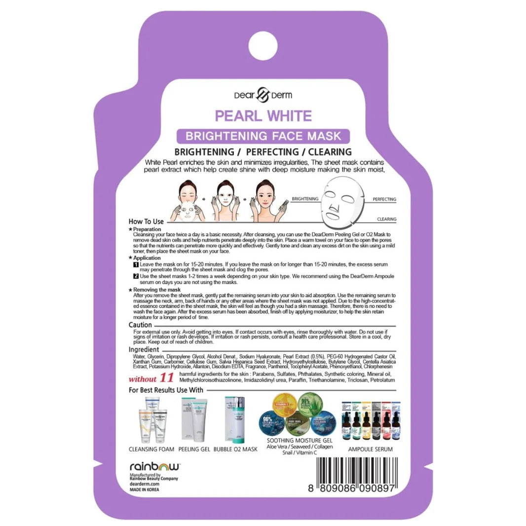 Pearl White Brightening Face Mask