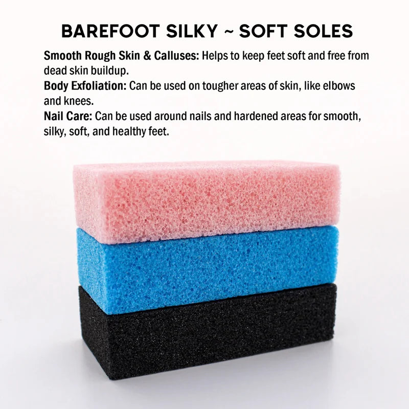 NOONBORA 3pc Pumice Bar Pedicure Stone Callus Remover & Foot Scrubber