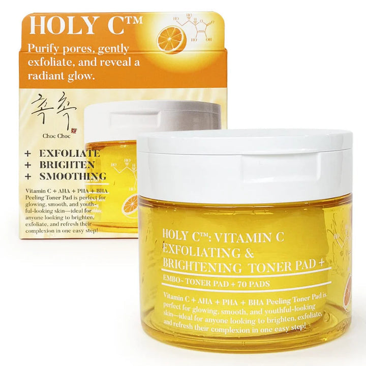 Choc Choc Holy C Vitamin C Exfoliating & Brightening Toner Pads