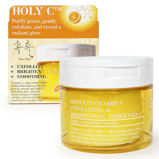 Choc Choc Holy C Vitamin C Exfoliating & Brightening Toner Pads