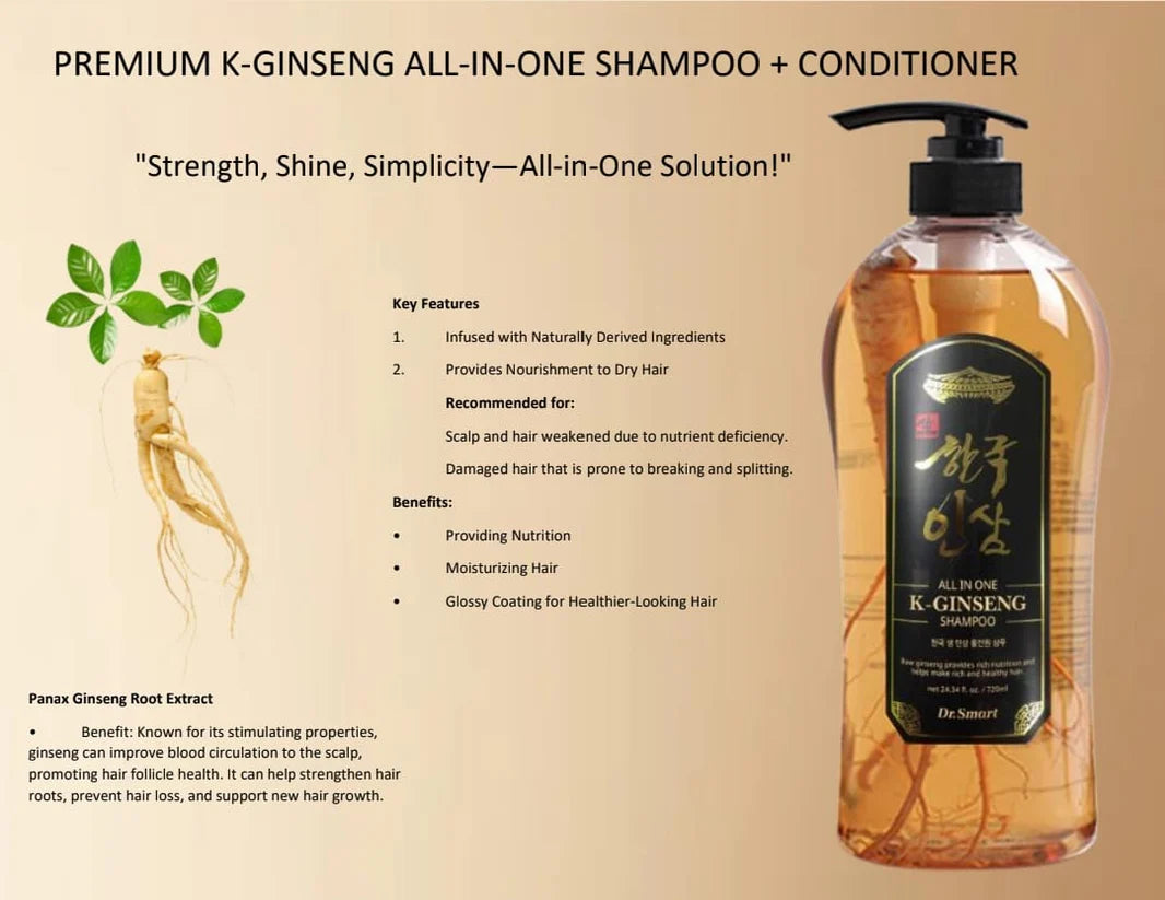 Dr.Smart K-Ginseng All-in-one Shampoo 720ml