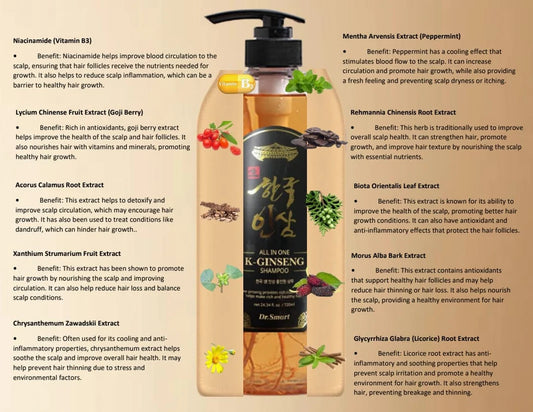 Dr.Smart K-Ginseng All-in-one Shampoo 720ml
