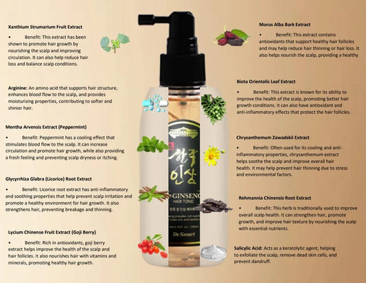 Dr.Smart K-Ginseng Hair Tonic 6.76fl.oz/200m