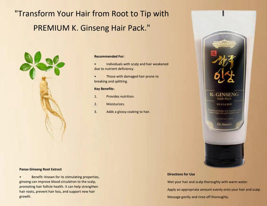 Dr.Smart K-Ginseng Hair Pack 6.76fl.oz/200ml