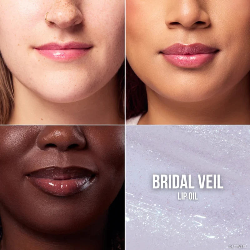 TIM BURTON'S CORPSE BRIDE X BEAUTY CREATIONS BRIDAL VEIL SHIMMER LIP OIL