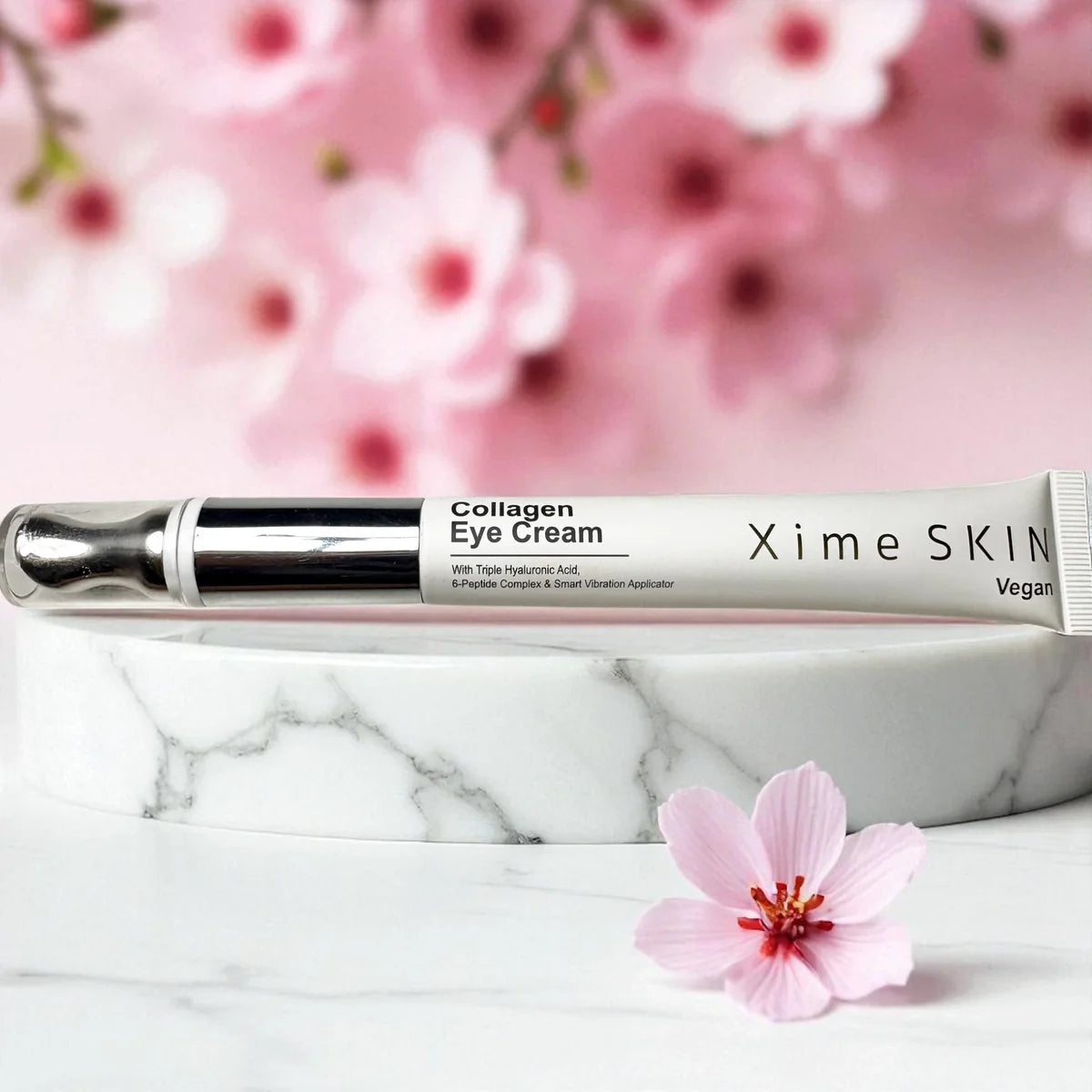 Collagen Eye Cream With Triple Hyaluronic Acid, 6-Peptide Complex & Smart Vibration Applicator