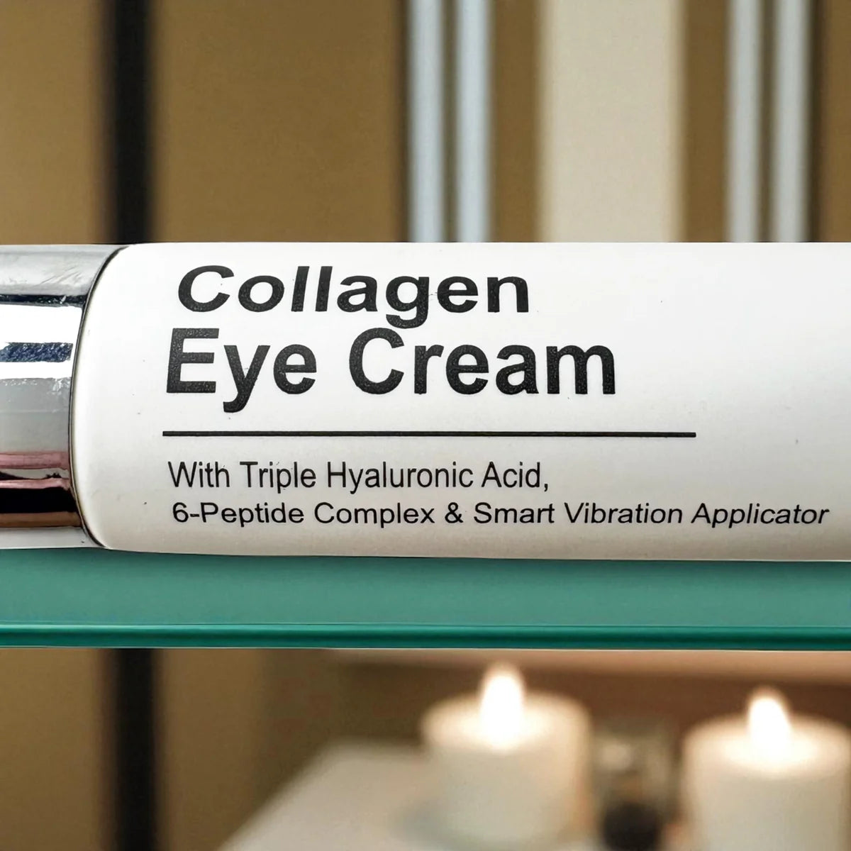 Collagen Eye Cream With Triple Hyaluronic Acid, 6-Peptide Complex & Smart Vibration Applicator