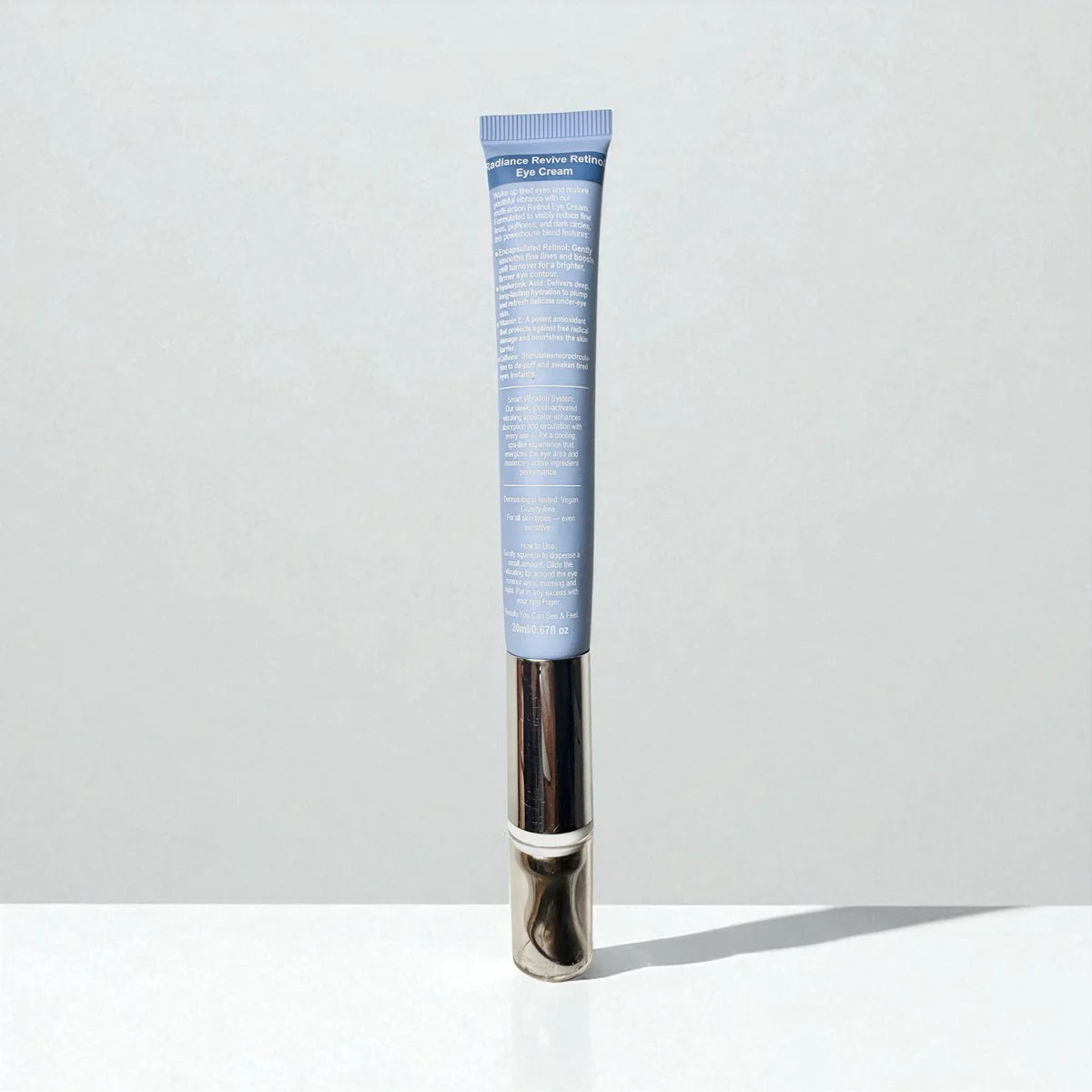 Radiance Revive Retinol Eye Cream With Hyaluronic Acid, Vitamin E, Caffeine & Smart Vibration Applicator