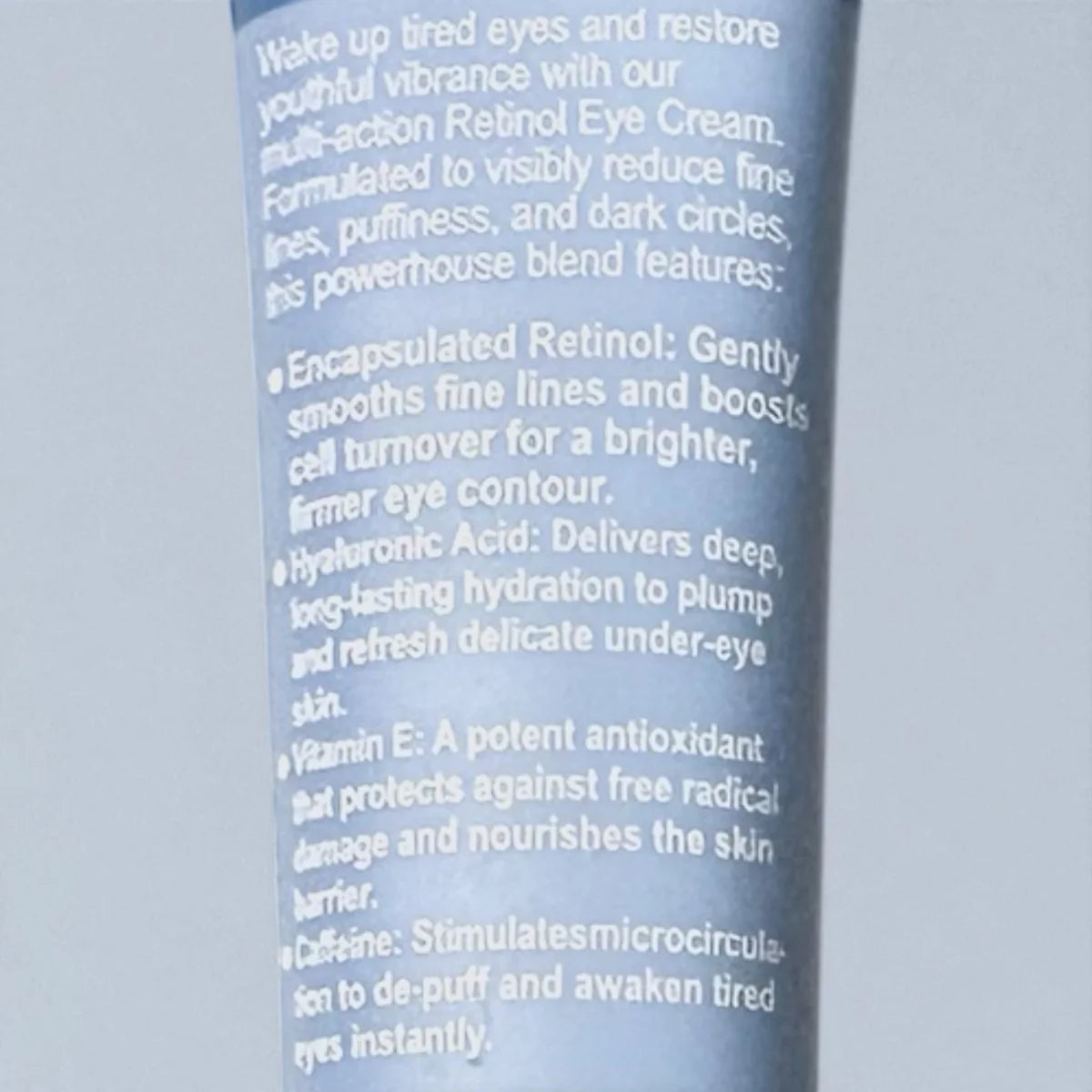 Radiance Revive Retinol Eye Cream With Hyaluronic Acid, Vitamin E, Caffeine & Smart Vibration Applicator