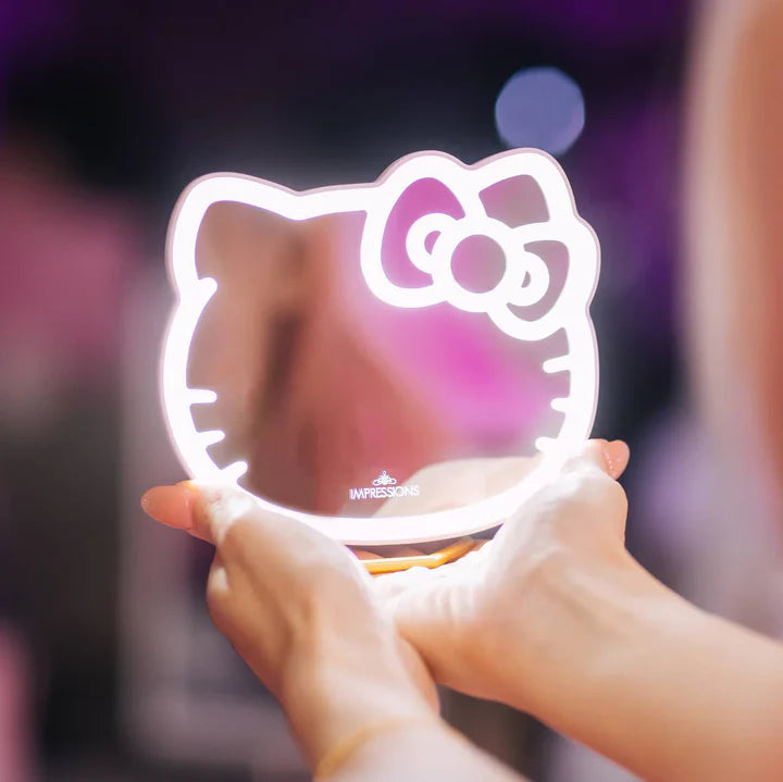 Impressions Hello Kitty LED Pocket Mirror W/Ring Stand