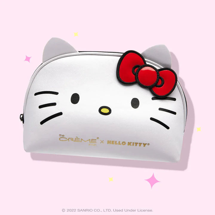 Crème Hello Kitty Dome Travel Pouch - RED BOW